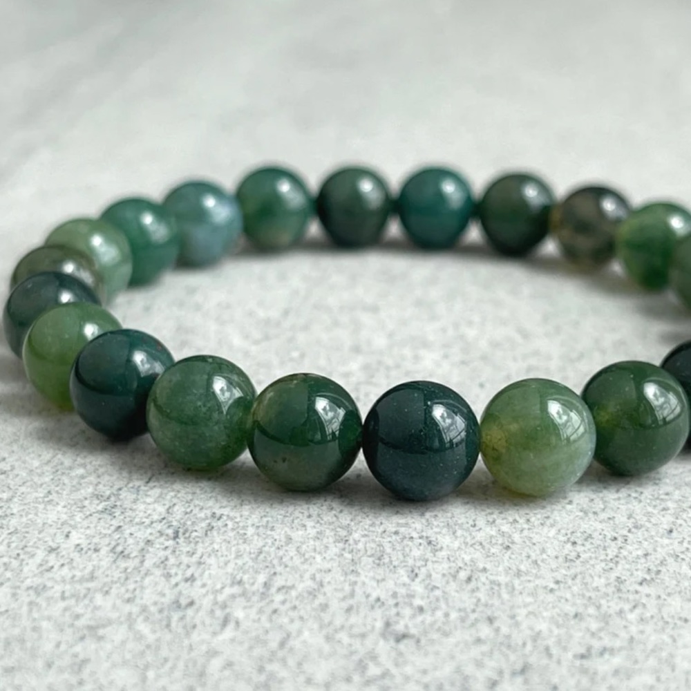 Moss Agate Bracelet (1pc)